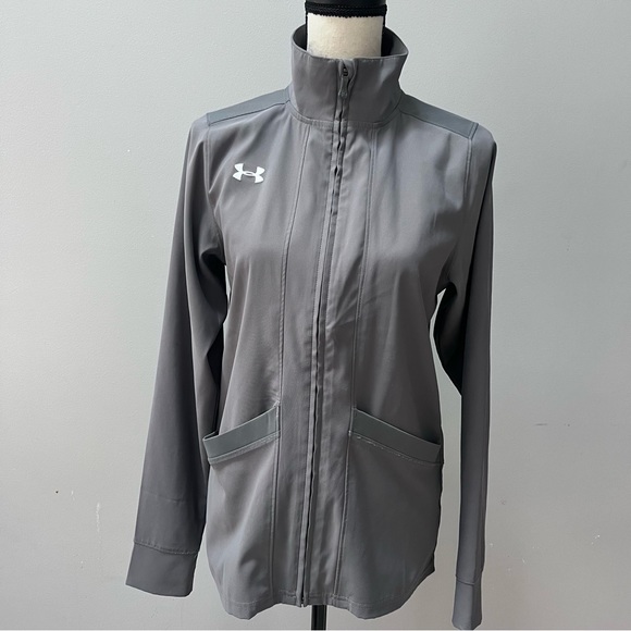 Under Armour Women's Graphite Pre-Game Woven Jacket  size XS - Picture 5 of 12